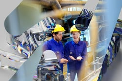 To arbeidere på Borregaard bioraffineri